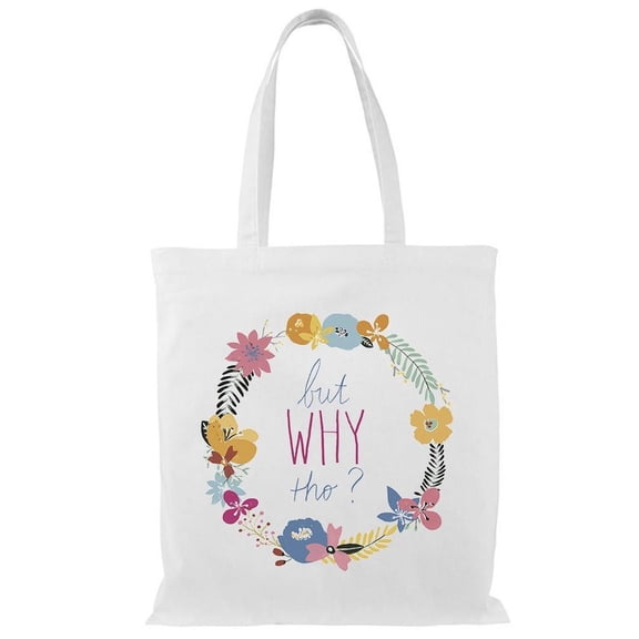 World Art Group Snarky Florals. Vii Tote Bag - June Erica Vess Designs, One Size Cotton Canvas Tote Bag