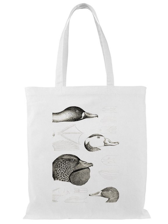 Waterbird Sketchbook. Iv. Tote Bag - Vision Studio Designs, One Size Cotton Canvas Tote Bag