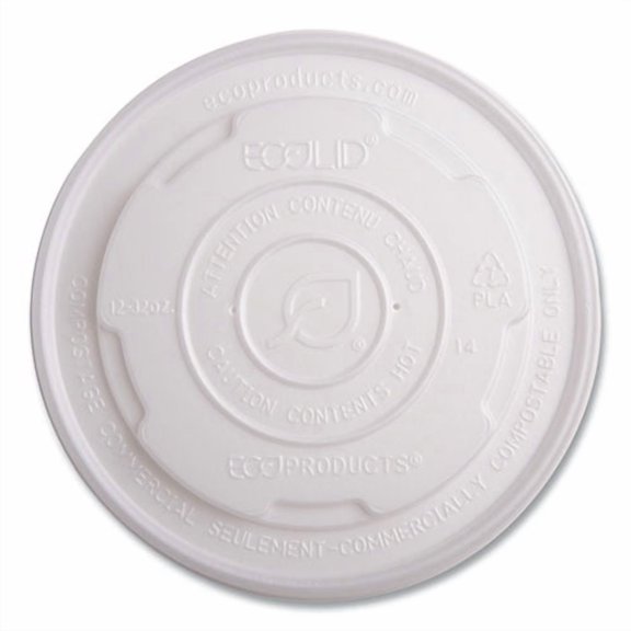 World Art PLA-Laminated Soup Container Lids, For 12 oz to 32 oz Containers, White, Plastic, 50/Pack, | Bundle of 2
