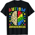 thumbnail image 1 of World Autism Awareness Neurodiversity Autistic April Graphic Gift Top Unisex T-Shirt, 1 of 2