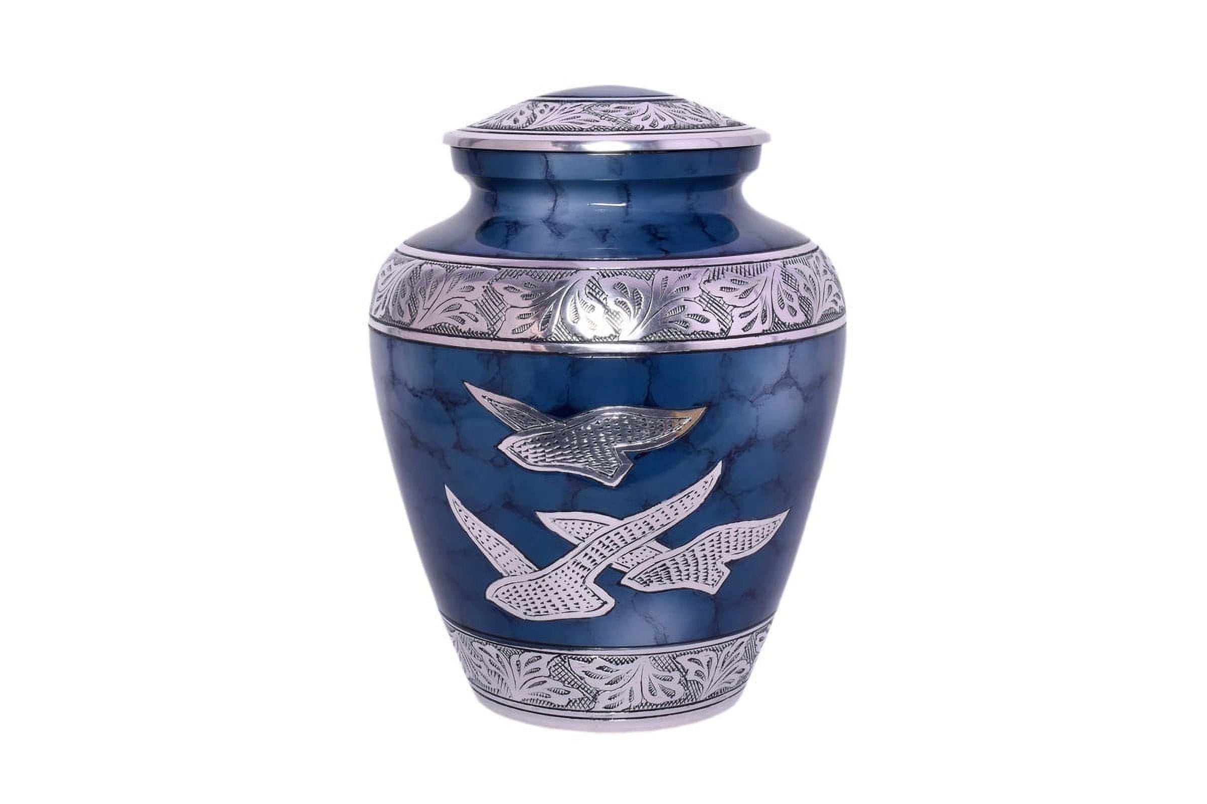 World Bazaar Cremation Urns, Handcrafted Large Burial Urns for Ashes