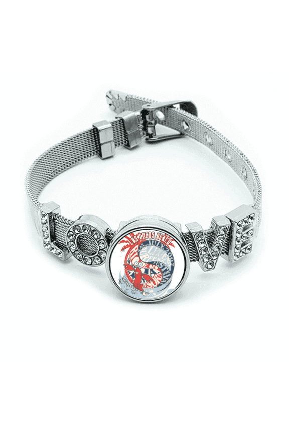 World Beach Lobster Marine Organism Bracelet Wristband Crystal Love Adjustable Bangle