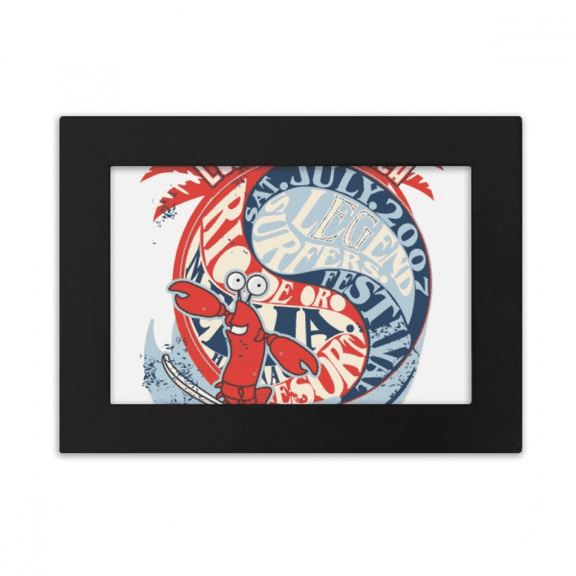 World Beach Lobster Marine Organism Desktop Photo Frame Ornaments Picture Art Painting