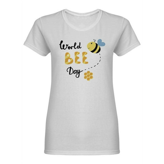 World Bee Day Shaped T-Shirt Women -Image by Shutterstock, Female Large