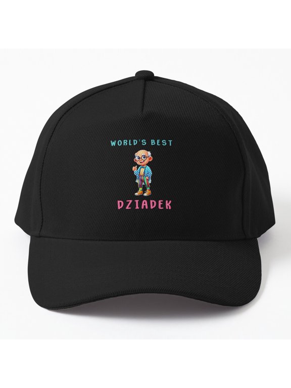 World Best Dziadek Joyful Grandpa Baseball Cap Family Gift Hat Style