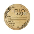 thumbnail image 1 of World Birth Announcement Sign - Wooden Plaque For Baby Name And Birth Detai, Usupdd 2025 World Birth Announcement Sign -, 1 of 1