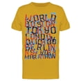 thumbnail image 1 of World Boston Tokyo T-Shirt Men -Image by Shutterstock, Male x-Large, 1 of 2