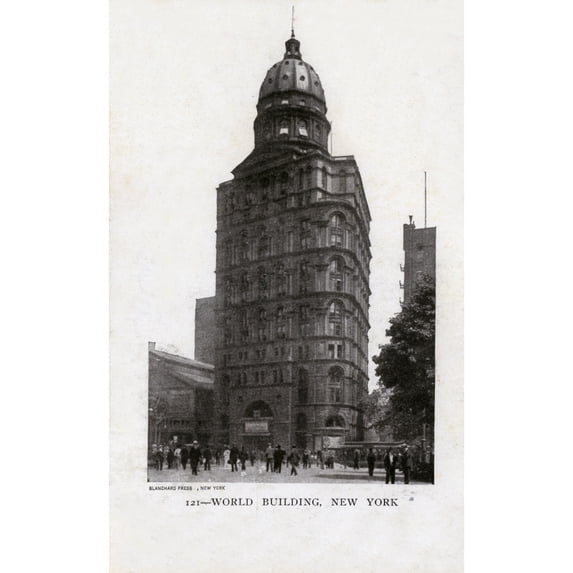 World Building New York Usa Poster Print By Mary Evans Grenville Collins Postcard Collection