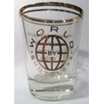 thumbnail image 1 of World By Shotglass Golden Globe w/Gold Rim Shot Glass, 1 of 1