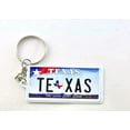 thumbnail image 1 of World By Shotglass Texas License Plate Aluminum Ultra-Slim Keychain, Silver, 1 of 1