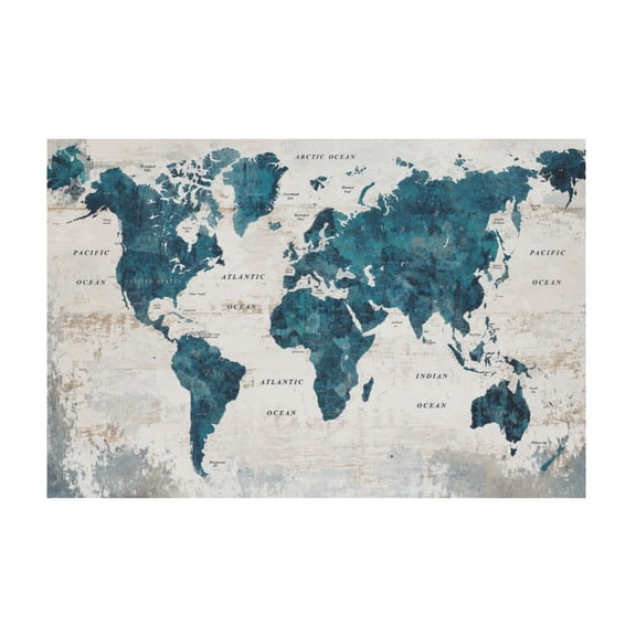 World Canvas Wall Art for Living Room and Office Home Wall Decor 12*18in