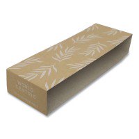 World Centric-1PK Fiber Container Sleeves, World Centric Leaf Design, 10", Natural, 800/Carton