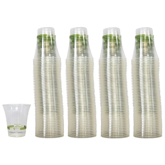 World Centric - Biodegradable Compostable Cold Cups, 12 Ounce (200 Count)