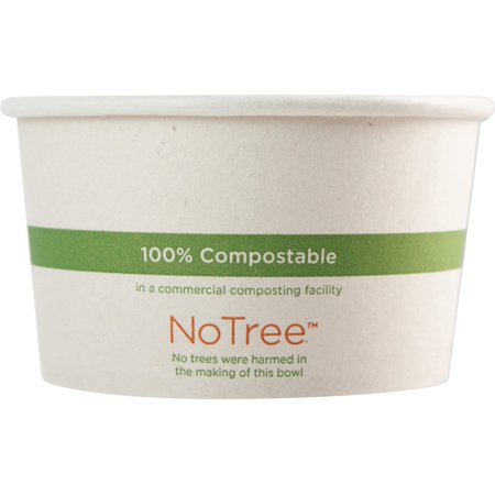 World Centric Bo-Su-12 100% Compostable No Tree Paper Bowl, Made From Unbleached Sugarcane Paper, 12 Oz, Natural Color (Pack Of 500)