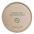 thumbnail image 1 of 3.6 in. Diameter Paper Lids for Bowls - Brown (500/Carton), 1 of 8