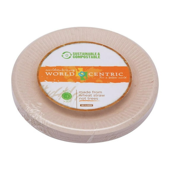 World Centric Ripple Edge Plate - Case of 12 - 20 Count