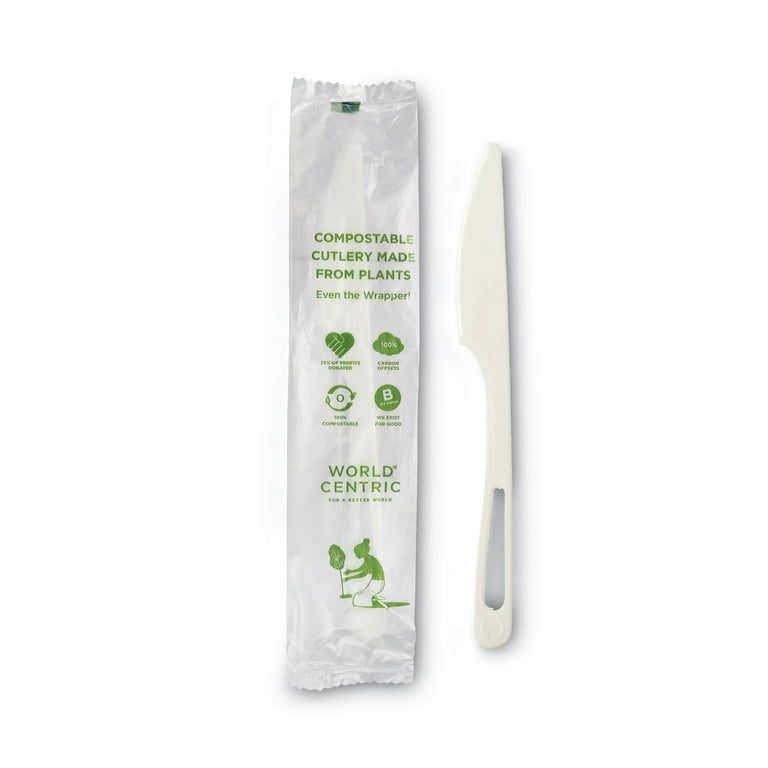 TPLA Compostable Cutlery, Knife, 6.7 TPLA Compostable Cutlery, Knife, 6.7