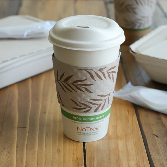 World Centric's 10-20 oz Hot Cup Sleeve - 100% PCW Paper - Compostable - Case of 1000