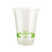 World Centrics 16 oz Clear Cups - PLA - Compostable - Case of 1000