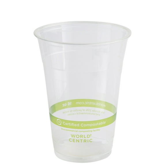 World Centrics - Compostable Cold Cups (16 Ounce 200 Count)