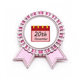 thumbnail image 1 of World Chronic Obstructive Pulmonary Disease Day Badge Brooch Pin Pink Winner Award Medal, 1 of 3