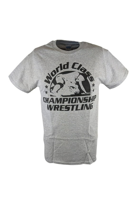 World Class Championship Wrestling WCCW Gray Mens T-shirt Mens Size: M