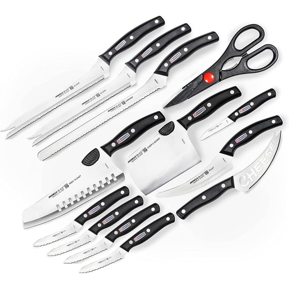 World Class Professional Series 13 Piece Chef's Knife Collection - Ergonomic and Versatile Flash Forged Blades