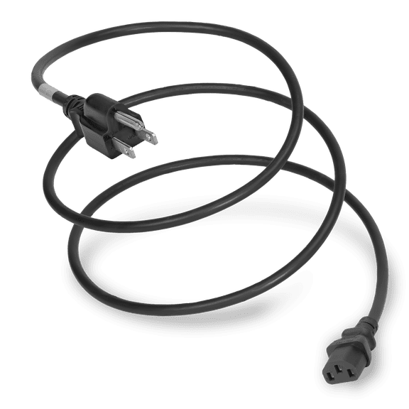 World Cord Sets 3 Foot NEMA 5-15P to IEC320 C13 Light Duty Universal TV/ Computer/Electronics Cord 10 Amp Power Cable (Black)
