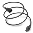 thumbnail image 1 of World Cord Sets 4 Foot IEC 60320 C14 to C13 PDU Style Light Duty 10 Amp Power Cable (Black), 1 of 5