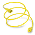 thumbnail image 1 of World Cord Sets 4 Foot IEC 60320 C14 to C19 PDU Adapter Style 15 Amp Power Cable (Yellow), 1 of 3