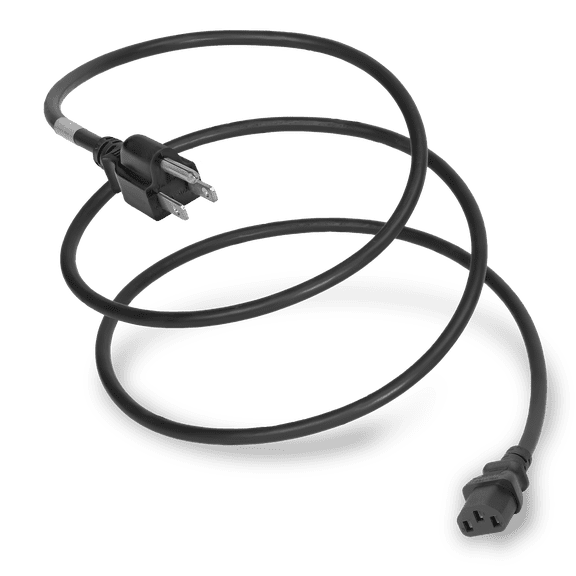 World Cord Sets 5 Foot NEMA 5-15P to IEC320 C13 Standard Duty Universal TV/ Computer/Electronics Cord 15 Amp Power Cable (Black)
