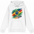 thumbnail image 1 of World Cup 1994 Brasil Adult White Long Sleeve Hoodie-Medium, 1 of 6