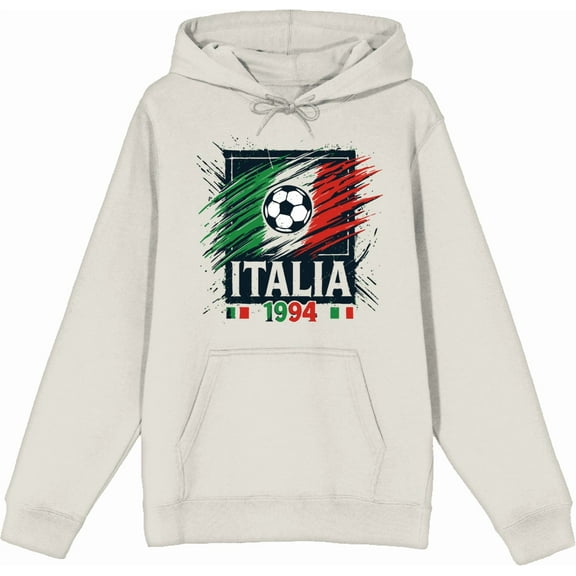 World Cup 1994 Italia Adult Black Long Sleeve Hoodie-Medium