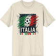 thumbnail image 1 of World Cup 1994 Italia Adult Natural Crew Neck Short Sleeve Tee-Medium, 1 of 4