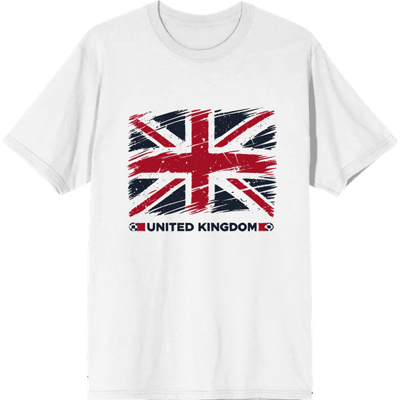World Cup 1994 United Kingdom UK Adult White Crew Neck Short Sleeve Tee-3XL