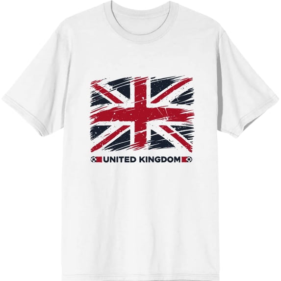 World Cup 1994 United Kingdom UK Adult White Crew Neck Short Sleeve Tee-Small