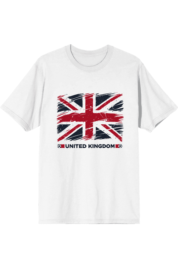 World Cup 1994 United Kingdom UK Adult White Crew Neck Short Sleeve Tee-XXL