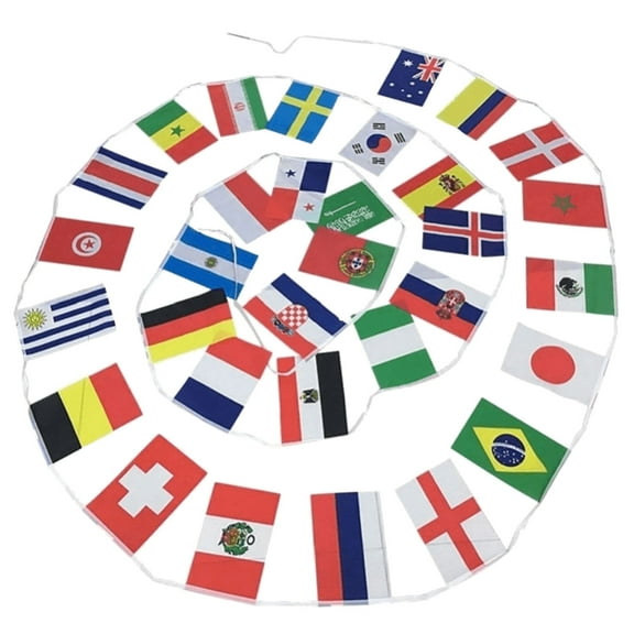 World Cup 2018 Bunting 32 Flags