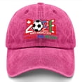 thumbnail image 1 of USA CAN MEX 2026 Soccer Hat, Adjustable Cotton Sport Baseball Cap – Merchandise Cap with Maple Leaf Flag Colors Curved Brim, 1 of 6