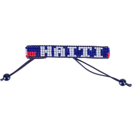 World Cup 2026 Haiti Beaded Flag Bracelet – Handmade & Adjustable