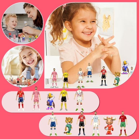 World - Cup 2026 Mascots Figurine Model Sports Collectibles— Collectible Soccer Tournament Figurine — 2026 World - Cup Fan Souvenirs & Soccer Tournament Tailgate Essentials for Fans