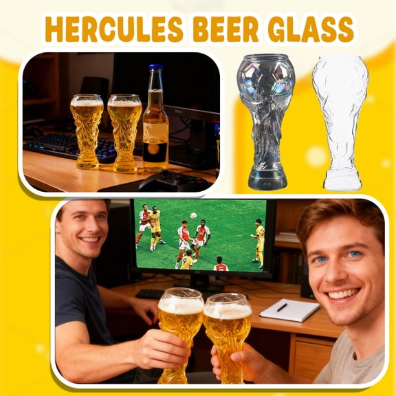 World Cup 2026 Merchandise Beer Glasses Set, Trophy-Shaped Beer Mug/Beer Cups, World Cup Gifts for Men Fans, Soccer Gifts for Men for 2026 World Cup Game Nights, Watch Parties & Fan Celebrations