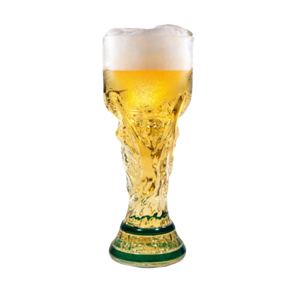 World Cup 2026 Soccer Beer Glass – 17oz Trophy Shaped Drinking Cup for Viewing Parties – Premium Football Merchandise & Novelty Gifts for Soccer Fans