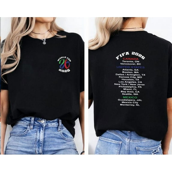 World Cup 2026 Two Sided T-shirt, Sizes S-5XL - Gategoo