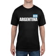thumbnail image 1 of World Cup Argentina Flag & Letters Black Soccer T-Shirt - X-Large, 1 of 2