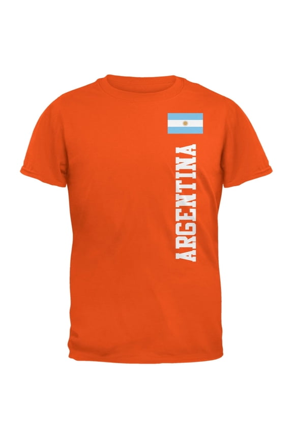 World Cup Argentina Orange Adult T-Shirt - X-Large