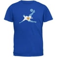 thumbnail image 1 of World Cup Argentina Soccer Kick Flag Silhouette Royal Adult T-Shirt - Small, 1 of 1
