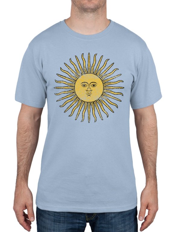 World Cup Argentina Sun of May Light Blue Soccer T-Shirt - Small