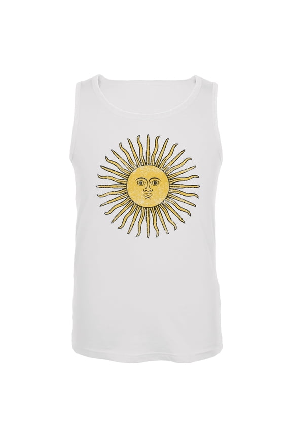 World Cup Argentina Sun of May White Soccer Tank Top - 2X-Large