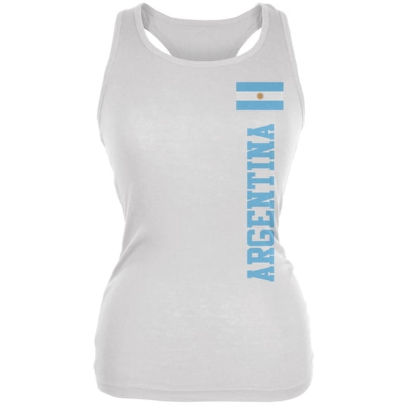 World Cup Argentina White Juniors Soft Tank Top - X-Large